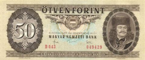 1965-1989. 50Ft (7x) klf évszámmal! T:I,II