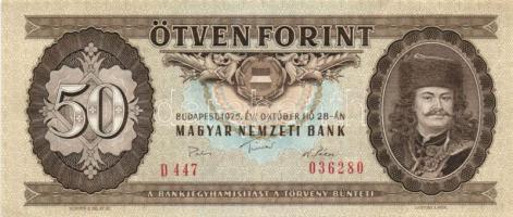 1965-1989. 50Ft (7x) klf évszámmal! T:I,II