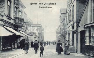 Helgoland Kaiser street with Villa Mohr