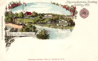1897 Hamburg Gartenbau Expo litho (EK)