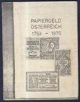 DN. Magyar és Osztrák bankjegy katalógus, házilag összeállítva T:II