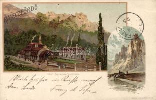 1898 Rajecfürdő Hotel Agrarius  Litho