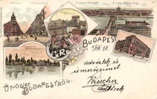 1898 Budapest Műegyetemmel Litho (EK)