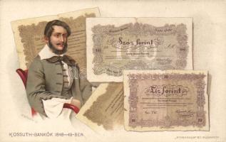 Kossuth banknotes Litho