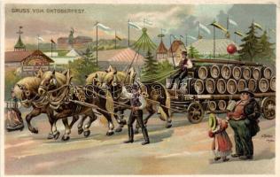 Oktoberfest Emb. litho s: H. Treiber