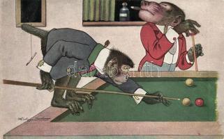 Monkeys billiard s: Meggendorfer (EK)