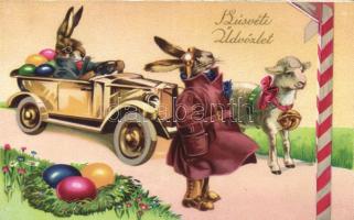 Easter, Bunny traffic litho