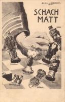 Military WWI political propaganda, Checkmate s: Bloch-Leonhardt