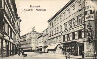 Budapest V. Kristóf tér Rothberger üzlet