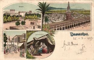 1899 Damascus litho