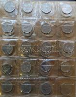 Hobbi gyűjtemény több száz klf külföldi érmével albumba rendezve T:vegyes