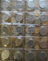 Hobbi gyűjtemény több száz klf külföldi érmével albumba rendezve T:vegyes