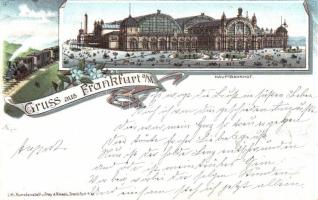 1897 Frankfurt railway station litho
