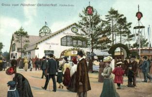 München Oktoberfest, pavilion of the Hacker Brewery