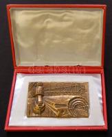 1974-1980. KÉV-Metró emléklapok és egy hozzá tartozó nagyméretű Br plakett eredeti adományozói díszt...