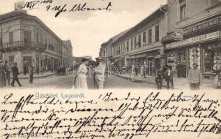 Lugos Király street, the boutique of Oszkár Fényes