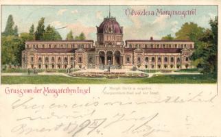 1899 Budapest XIII. Margit fürdő litho