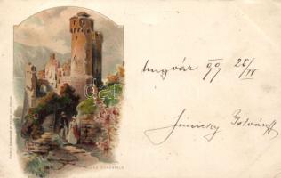 1899 Ehrenfels ruins litho (EK)
