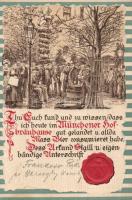 München Hofbräuhause Emb. litho