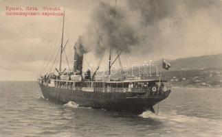 Passenger steamship around Yalta