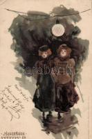 1899 Ice flowers IX litho Raphael Kirchner (EK)