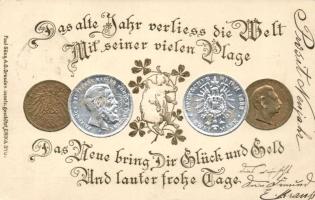 New Year German lucky coins Emb.