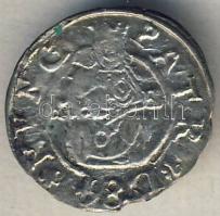 Rudolf 1584. Dénár Ag (ÉH.811a) T:2/3+