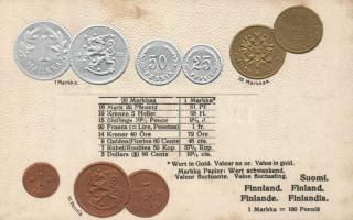 Finland coins Emb. litho