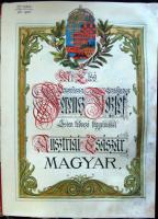 1905 Címereslevél Aczél de Kemencze József kemencei földbirtokos, felesége Roheim Frida és gyermekei...