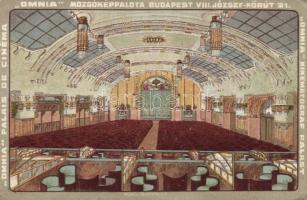 Budapest VIII. Omnia mozgóképpalota litho (EB)