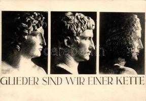 Glieder sind wir einer Kett. Alexander, Augustus, Bamberger Reiter / NS Propaganda, doctrine of Aryan race