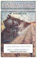 Canadian Pacific railway lines, Austrian railway advertisement