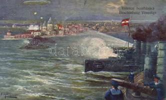 Bombing of Venice with Zeppelin