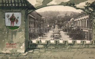 Miskolc Erzsébet tér litho