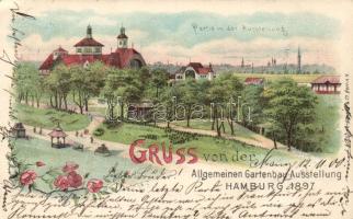 1897 Hamburg Garden Expo Litho