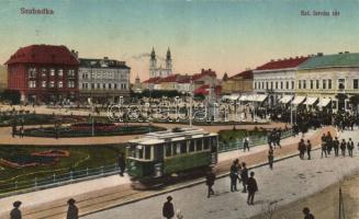 Szabadka with tram