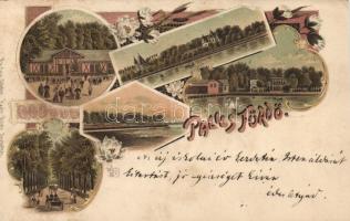 1899 Palicsfürdő Bathes Litho