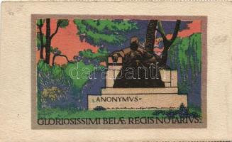 Budapest XIV. Anonymus szobra (A Magyar Földrajzi Intézet kiadása)