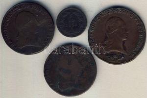 Ausztria/magyar verdejel 1858B 5/10Kr + 1800S-1800B 3Kr (2x) + 1800B 6Kr T:2-,3