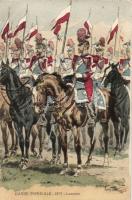 Garde Imperiale, 1859, Lanciers / French military, imperial guard in 1859  s: Toussaint, Francia katonák 1859-ben s: Toussaint