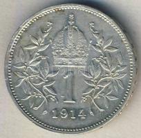 Ausztria 1914. 1K Ag T:2+