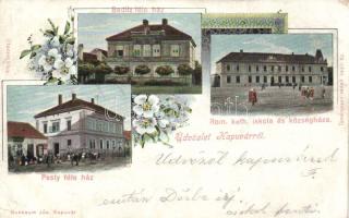 Kapuvár a Baditz- és a Pesty-házzal