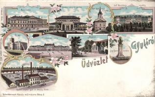 Gyula cognac- és törkölyfőzdével litho