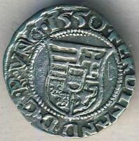 I. Ferdinánd 1550. Dénár Ag (ÉH.745a) T:2+/2