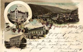 1898 Trencsénteplic litho