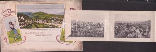 Savanyúkút folklore, with railway station leporellocard