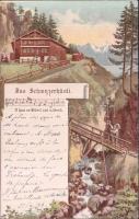 Horgenberg Restaurant Schwyzerhüsli Litho