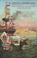 Maritime Expo Bordeaux 1907 litho