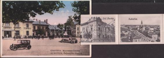 Szabadka Railway station cars. With leporello