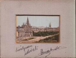 Vienna picture style postcard with hard paspartu